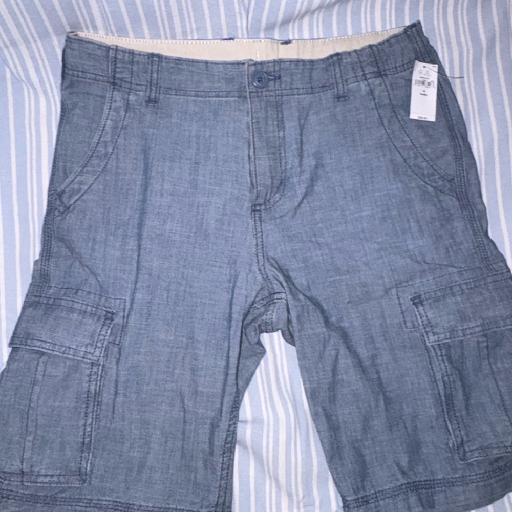 GAP boys Denim Blue Cargo Shorts